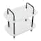 Hello Honey® Main + Mesa™ 2-Tier Modern Plastic and Metal Trolley